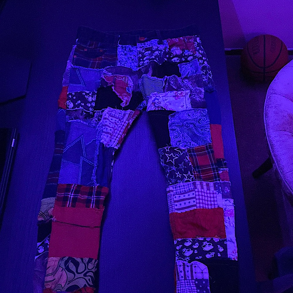 Patched pants
